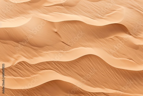 Aerial View Of Desert Texture, Displaying Sand And Dune Patterns For Use As Background © Anastasiia