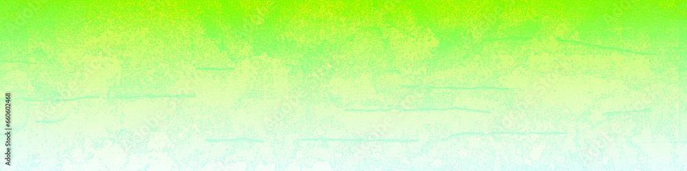 Green gradient panorama background with copy space, Usable for banner, poster, cover, Ad, events, party, sale, celebrations, and various design works