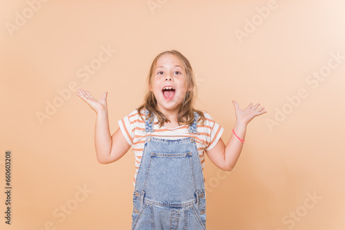 girl with a finger up