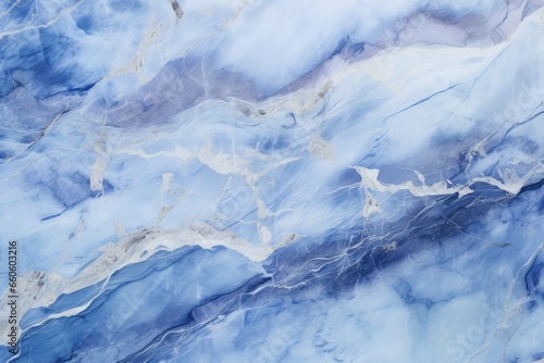 Blue Marble Patterns Create Abstract Background With Touch Of Elegance © Anastasiia