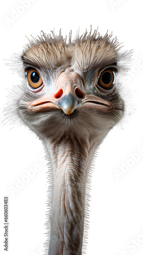 ostrich.. Isolated on Transparent background.