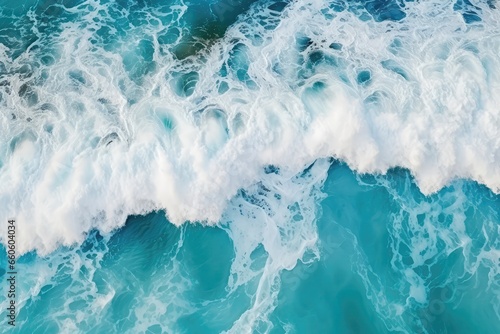 An Aerial View Of The Ocean Waves