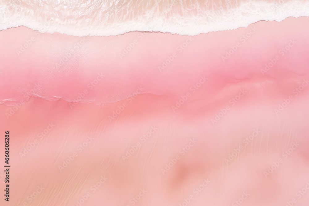 Fototapeta premium Spectacular Topdown Drone Photo Of Beautiful Pink Beach