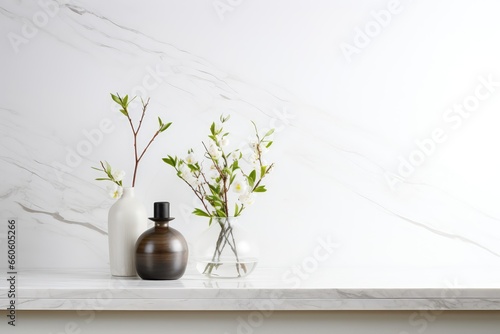 White Marble Textures Provide Elegant Backdrop