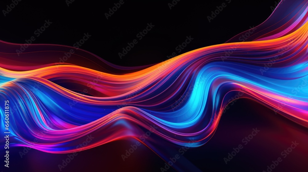 Abstract neon colorful background with fluid wavy shapes Abstract neon colorful background with fluid wavy shapes