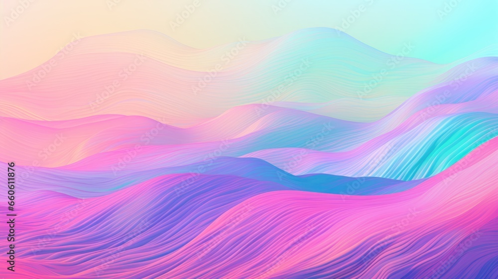 Obraz premium Abstract neon colorful background with fluid wavy shapes