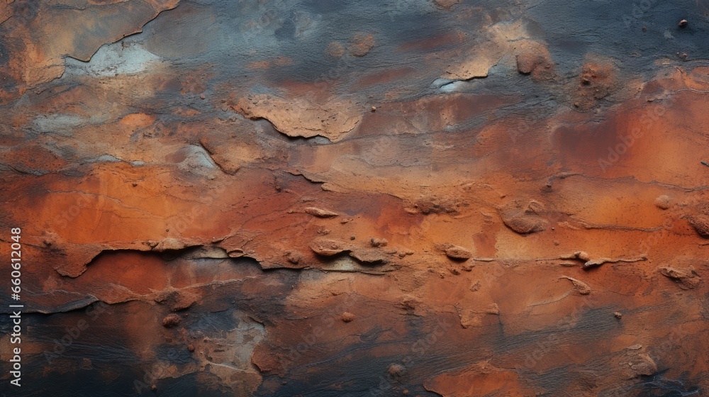 Background with grunge rusty metal surface. Old industrial texture wallpaper