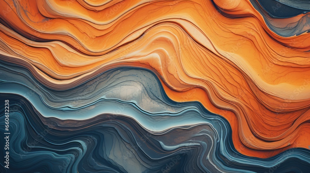 Obraz premium Abstract colorful background with fluid wavy shapes