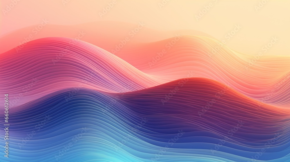 Abstract colorful background with neon fluid wavy shapes