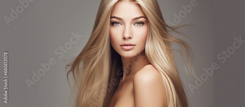 portrait beauty of stunning blonde woman