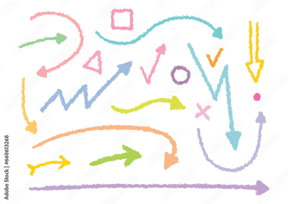 hand drawn jagged arrow signs. arrows drawn with brush hand drawn jagged arrow signs. arrows drawn with brush