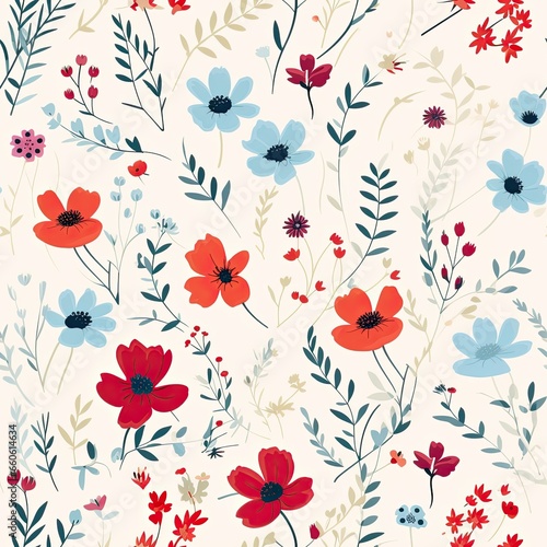 Wallpaper Mural beautiful background of small wildflowers on a light background Torontodigital.ca