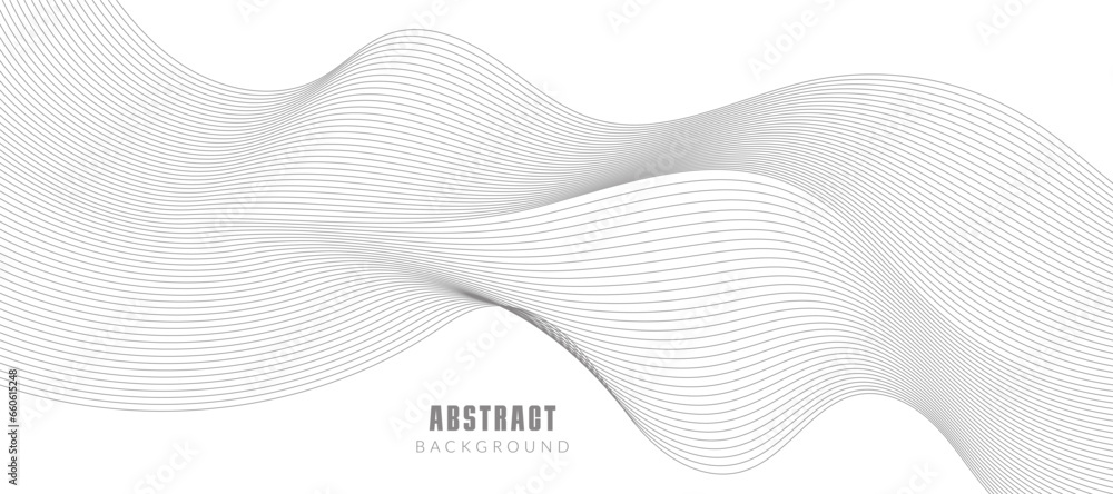 Abstract vector background with grey wavy lines Abstract vector background with grey wavy lines