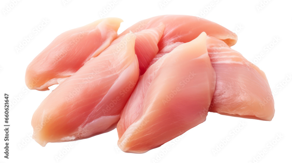 Fresh chicken meat isolated on transparent background. Fresh chicken meat isolated on transparent background.