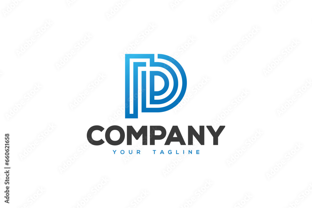 Letter D Logo Design - Lettermark Logo Design Template Letter D Logo Design - Lettermark Logo Design Template