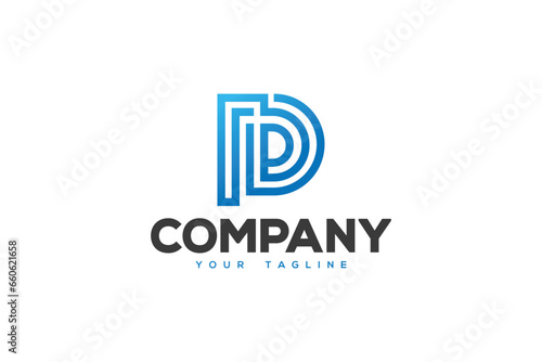 Letter D Logo Design - Lettermark Logo Design Template © SameGuy13