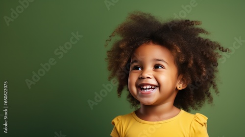 African girl laughing