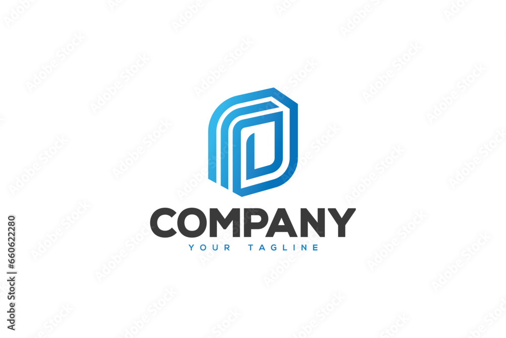 Letter D Logo Design - Lettermark Logo Design Template Letter D Logo Design - Lettermark Logo Design Template