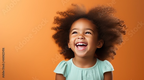 African girl laughing