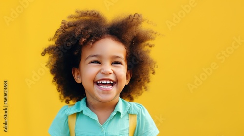 African girl laughing