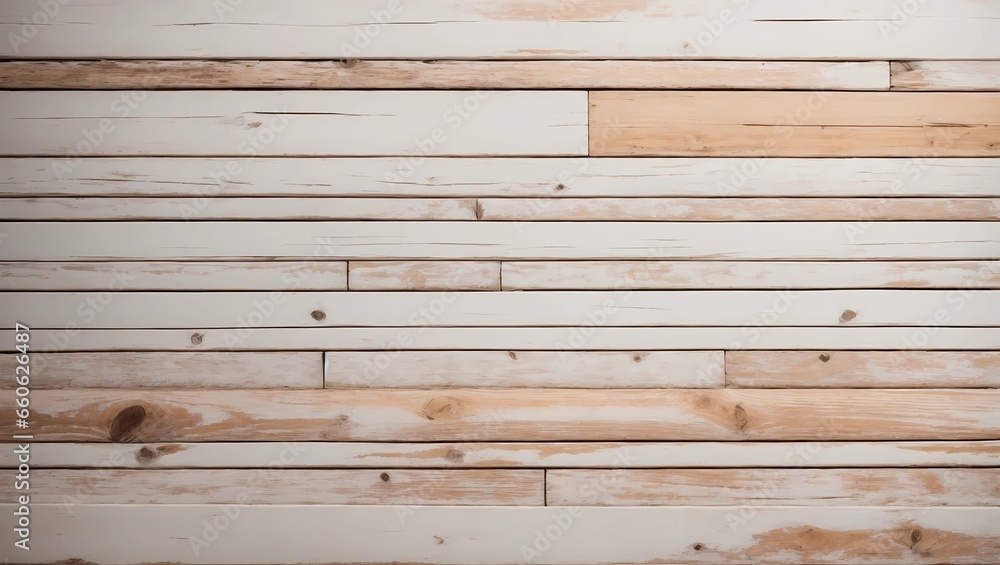 Naklejka premium White washed old wood background, wooden abstract,
