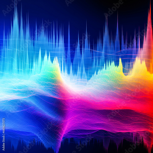 Abstract audio background with black and white waves perfect for music websites or graphic designs