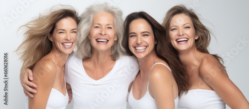 Happy multi generation women having fun together smiling photo