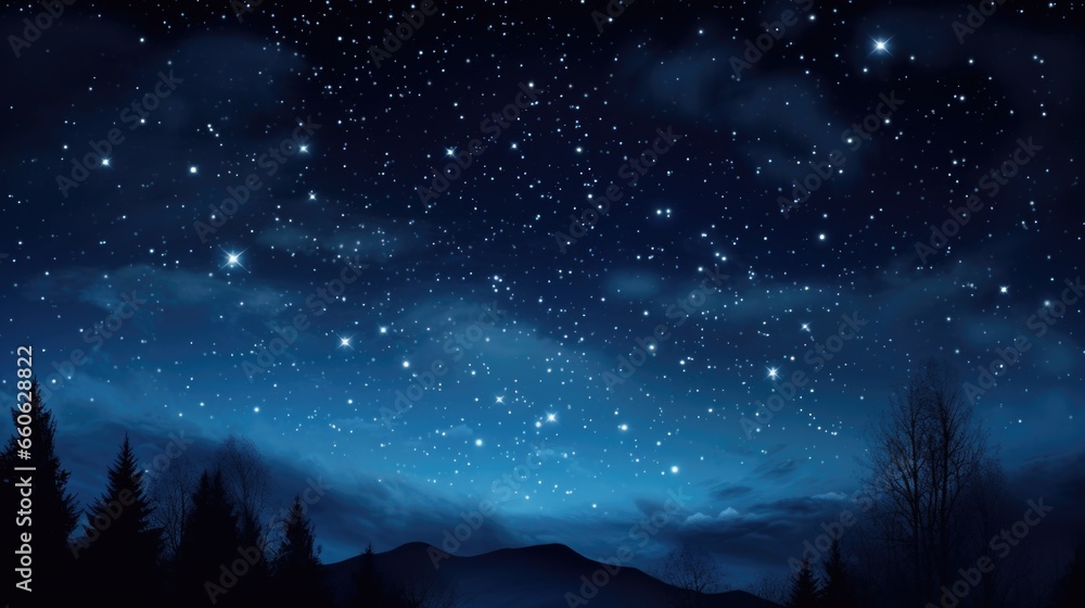 Fototapeta premium A night sky filled with lots of stars