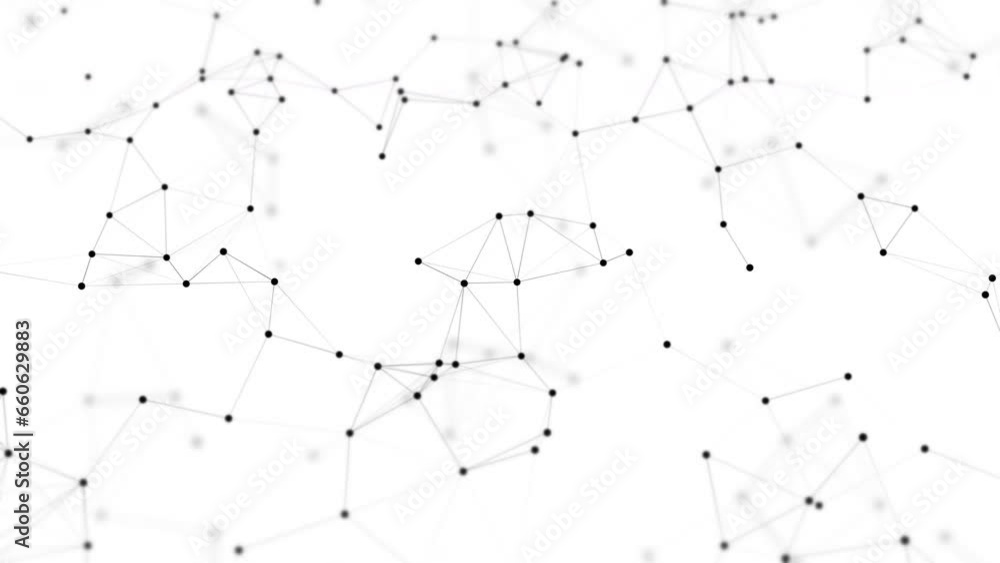 Technology Network Background Concept. Digital Nodes And Connection Paths. Technology Network Background. 4K Animation Technology Network Background Concept. Digital Nodes And Connection Paths. Technology Network Background. 4K Animation