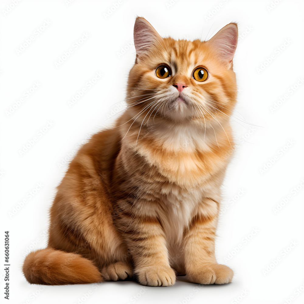 Munchkin cat Design Elements Isolated Transparent Background Generative AI