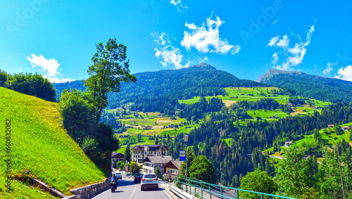 Timmelsjochstraße in Moos in Passeier in Südtirol, Italien photo