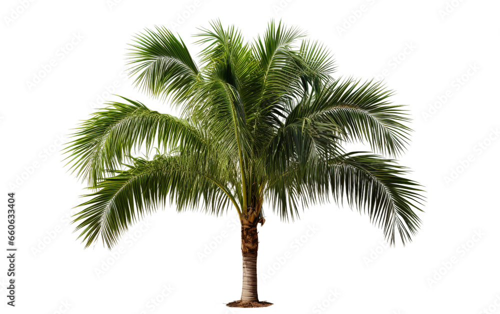 Relaxing Summer Vibes Realist 8K Palm Tree Art on Transparent background