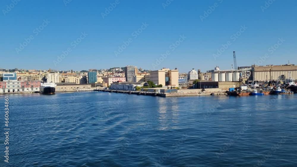 Naples - view of the ferry port Naples - view of the ferry port