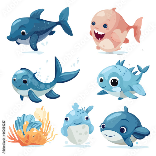 Clipart Bundle Cute Ocean Animal 1