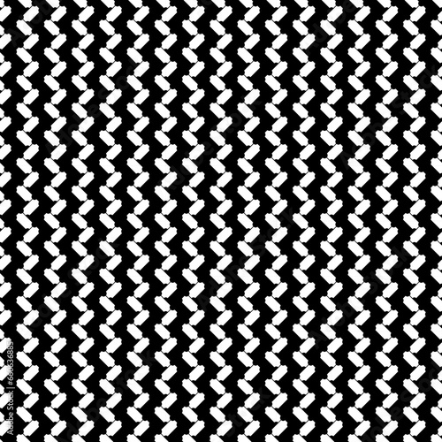 Abstract. Zigzag lines wallpaper. Repeated figures background. Slabs tessellation. Seamless surface pattern design with slanted blocks tiling. Ethnic ornament. Mosaic motif. Digital paper. Vector art.