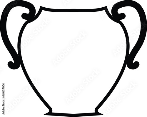 Amphora icons set. set of amphora vector icons for web design, Set of different funeral cremation urns isolated on white background