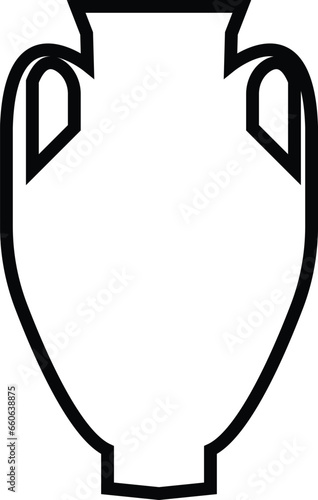 Amphora icons set. set of amphora vector icons for web design, Set of different funeral cremation urns isolated on white background
