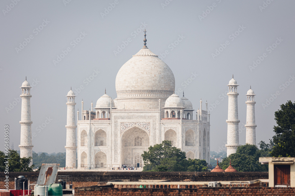View on Taj Mahal in Agra, India