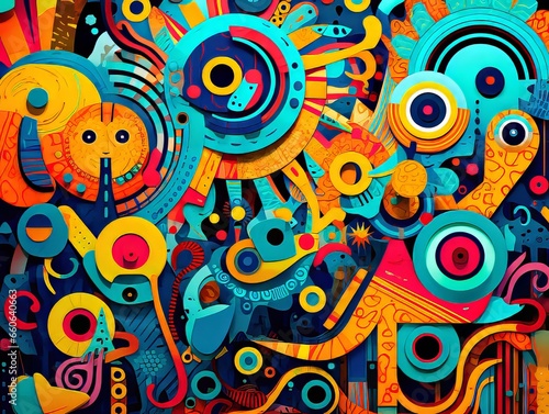 abstract background with circles