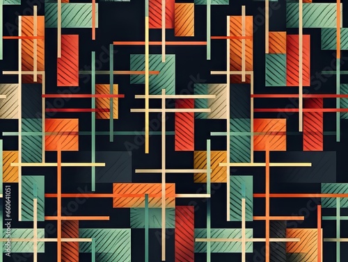 geometric pattern in colors
