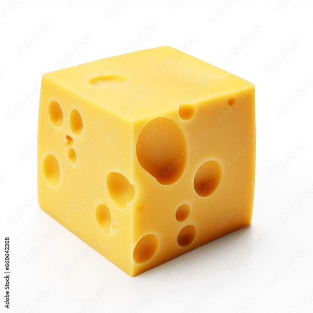 A slice of Swiss cheese with classic holes A slice of Swiss cheese with classic holes