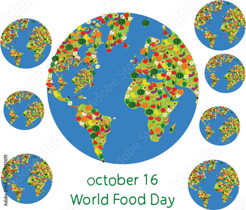 world food day is celebrated every year on 16 October.
