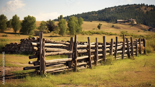 Fence for livestock on the field