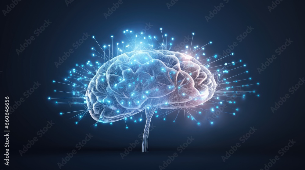 Abstract human brain Abstract human brain