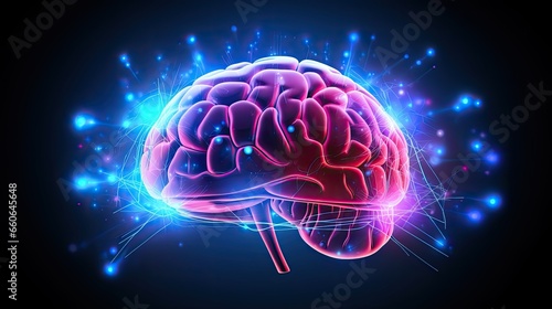 Abstract human brain