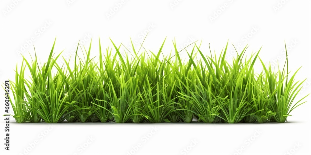 Fresh Green Grass Isolated on White Background Fresh Green Grass Isolated on White Background