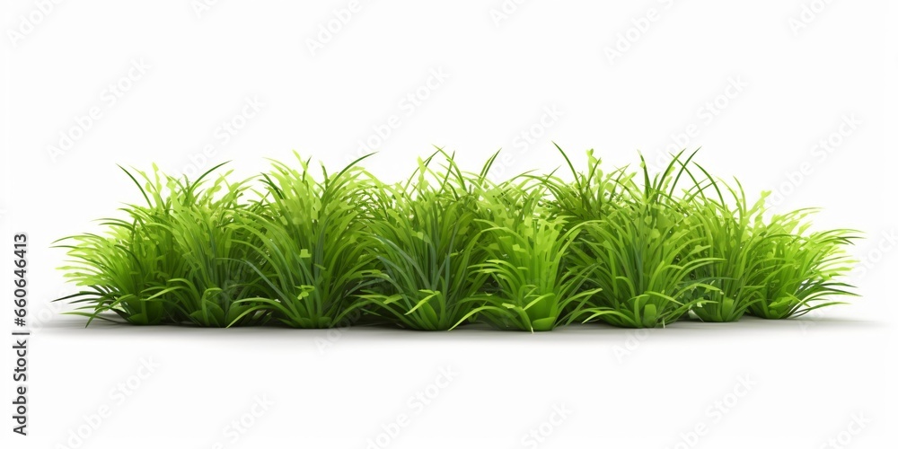 Fresh Green Grass Isolated on White Background Fresh Green Grass Isolated on White Background
