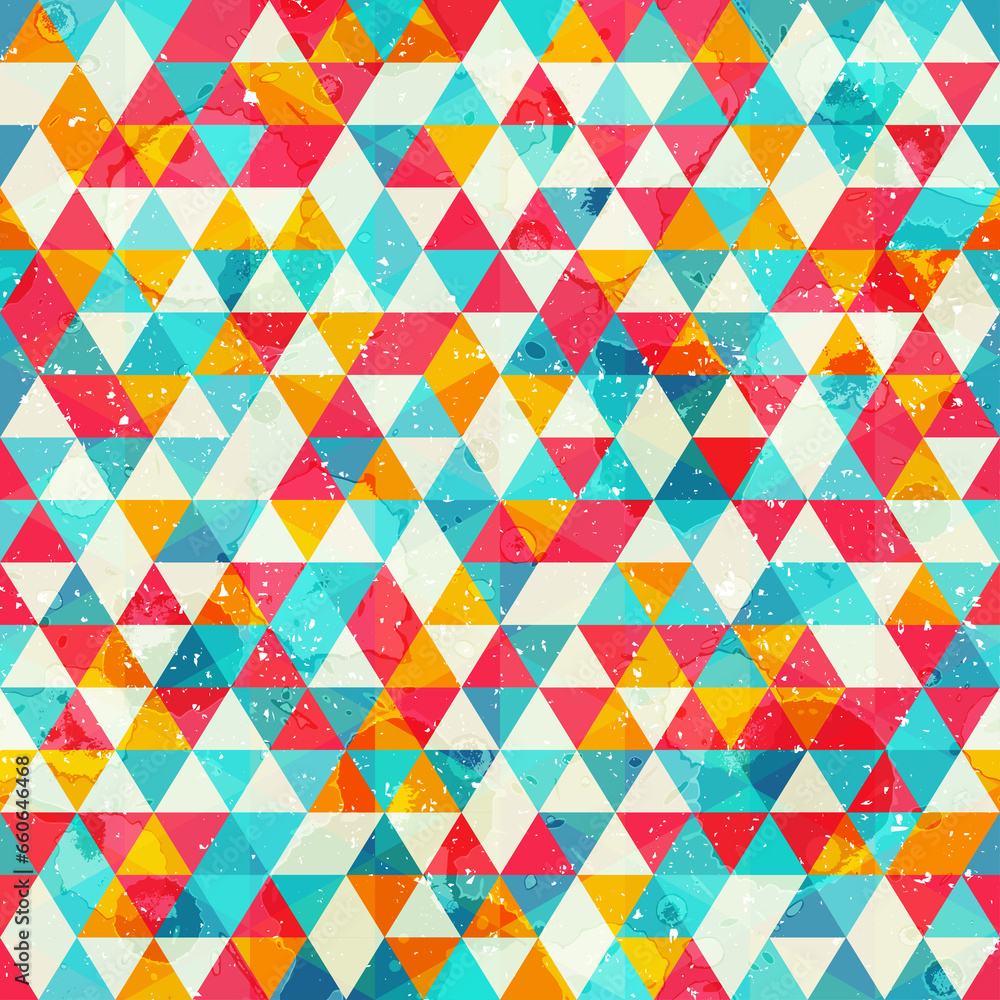 Grunge triangle seamless pattern Grunge triangle seamless pattern