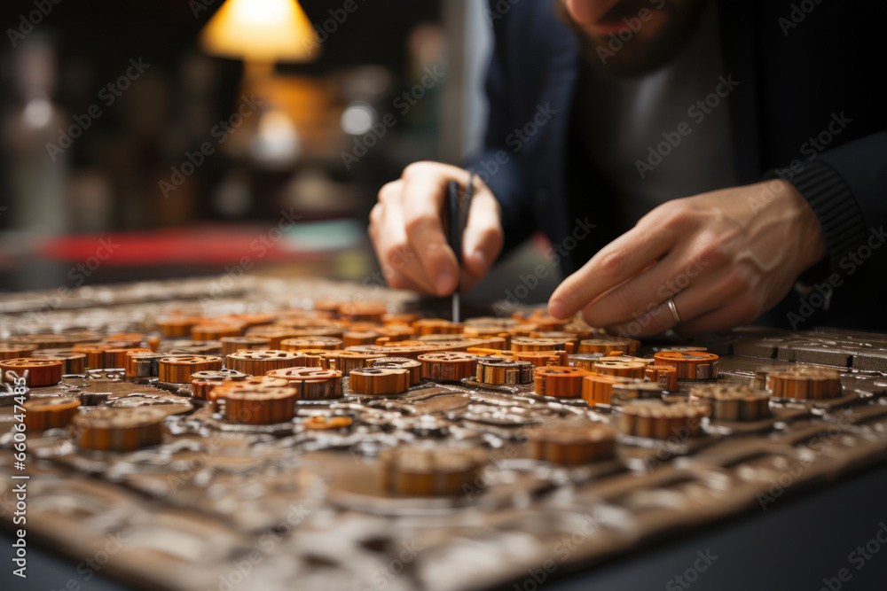 A person learning a new language, showcasing the power of linguistic knowledge in bridging cultures. Concept of language acquisition. Generative Ai. A person learning a new language, showcasing the power of linguistic knowledge in bridging cultures. Concept of language acquisition. Generative Ai.