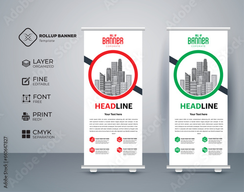 Eye catching, effective roll up banner